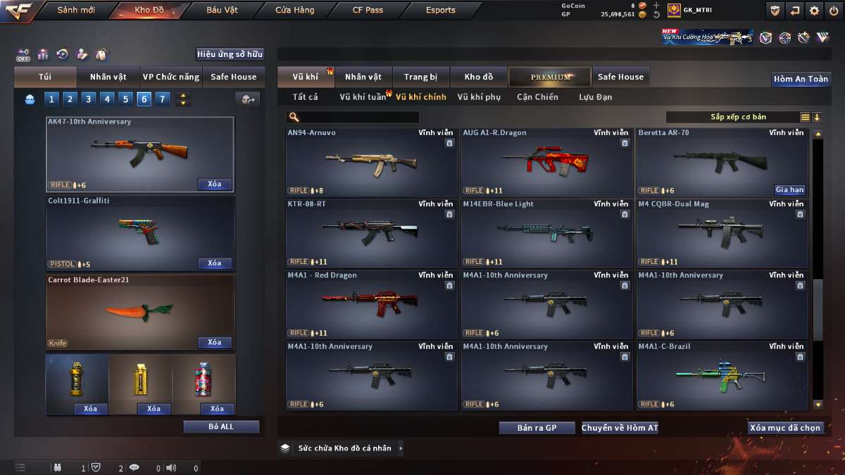 shop acc cf uy tin gia re